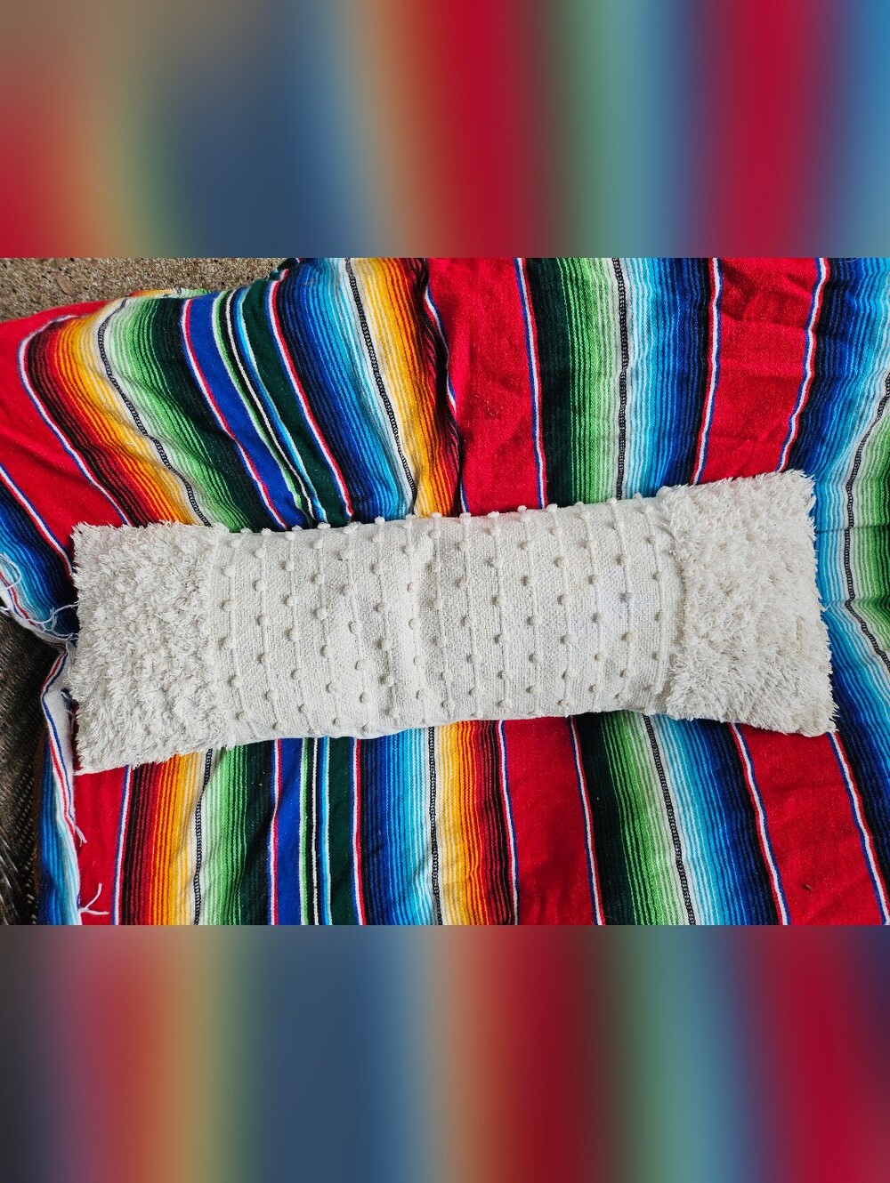 DKNY Pure Emma Decorative 36" Lumbar Pillow Bohemian Hippie